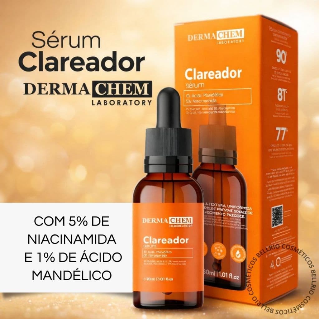 Sérum Facial Dermachem Niacinamida Reduz Marcas Escurecidas e Uniformiza o Tom da pele 30ml