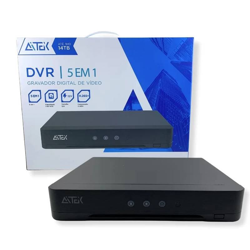 Gravador DVR 4 Canais Ahd Onvif Hdmi Vga Hibrido Hvr Nuvem Xmeye