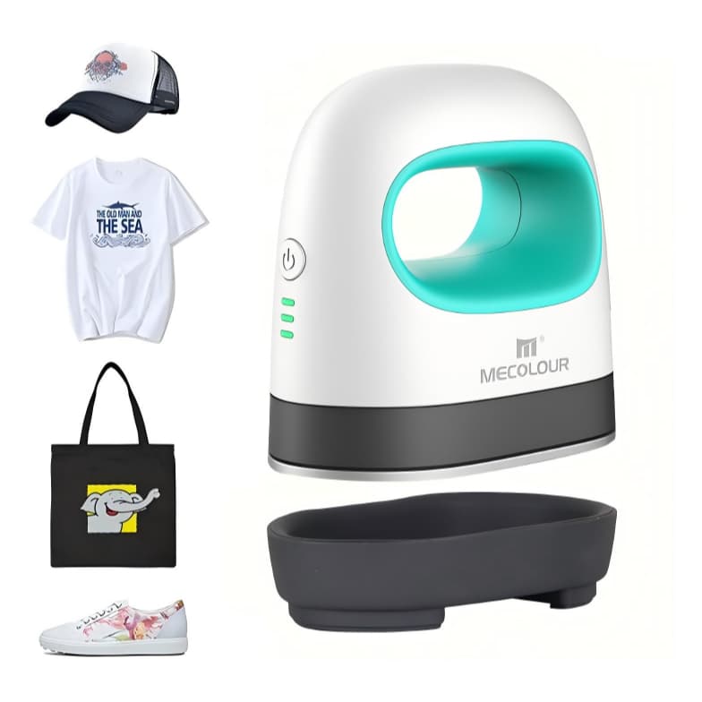 Mini Prensa Térmica para Personalização de Roupas, Chapéus, Sapatos e Meias D-SUB