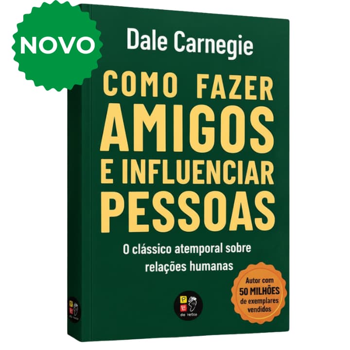 Livro Como Fazer Amigos e Influenciar Pessoas Dale Carnegie Original Novo | Desenvolvimento Pessoal
