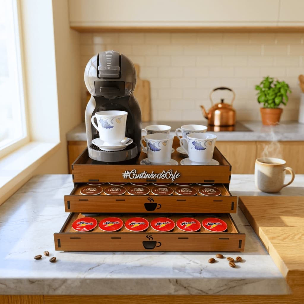 Bandeja 2 Gavetas 48 Capsulas Dolce Gusto Cantinho do Café