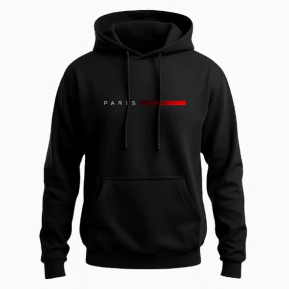 Moletom Masculino Bolso Frontal Canguru Premium Flanelado Com Capuz Paris Basico Inverno