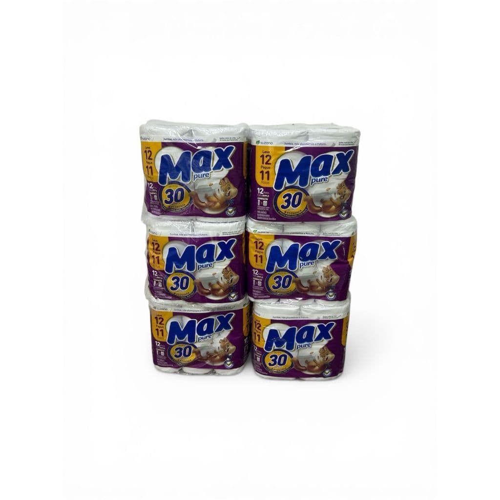 Papel Higienico Macio Folha Dupla Fardo Com 72 Rolos Max pure