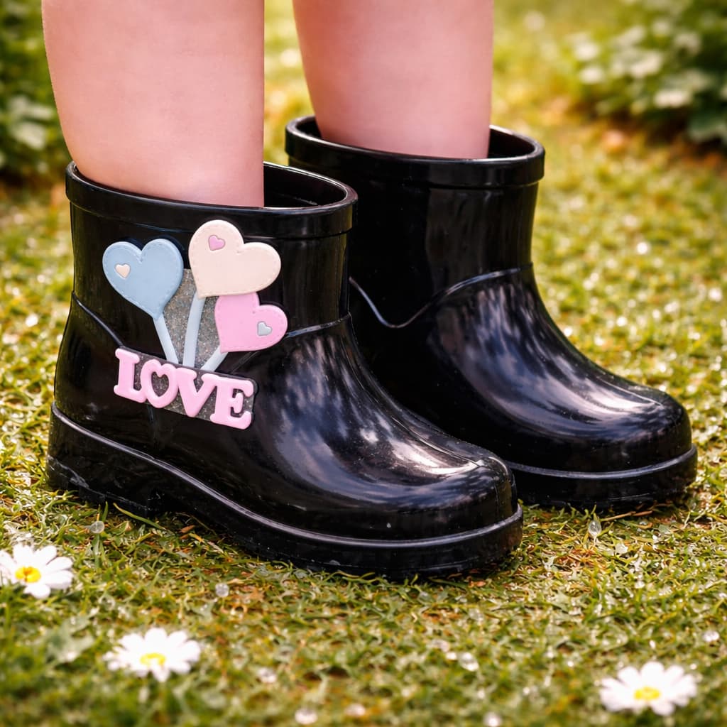 Bota Infantil Galocha Juvenil Impermeável Menina