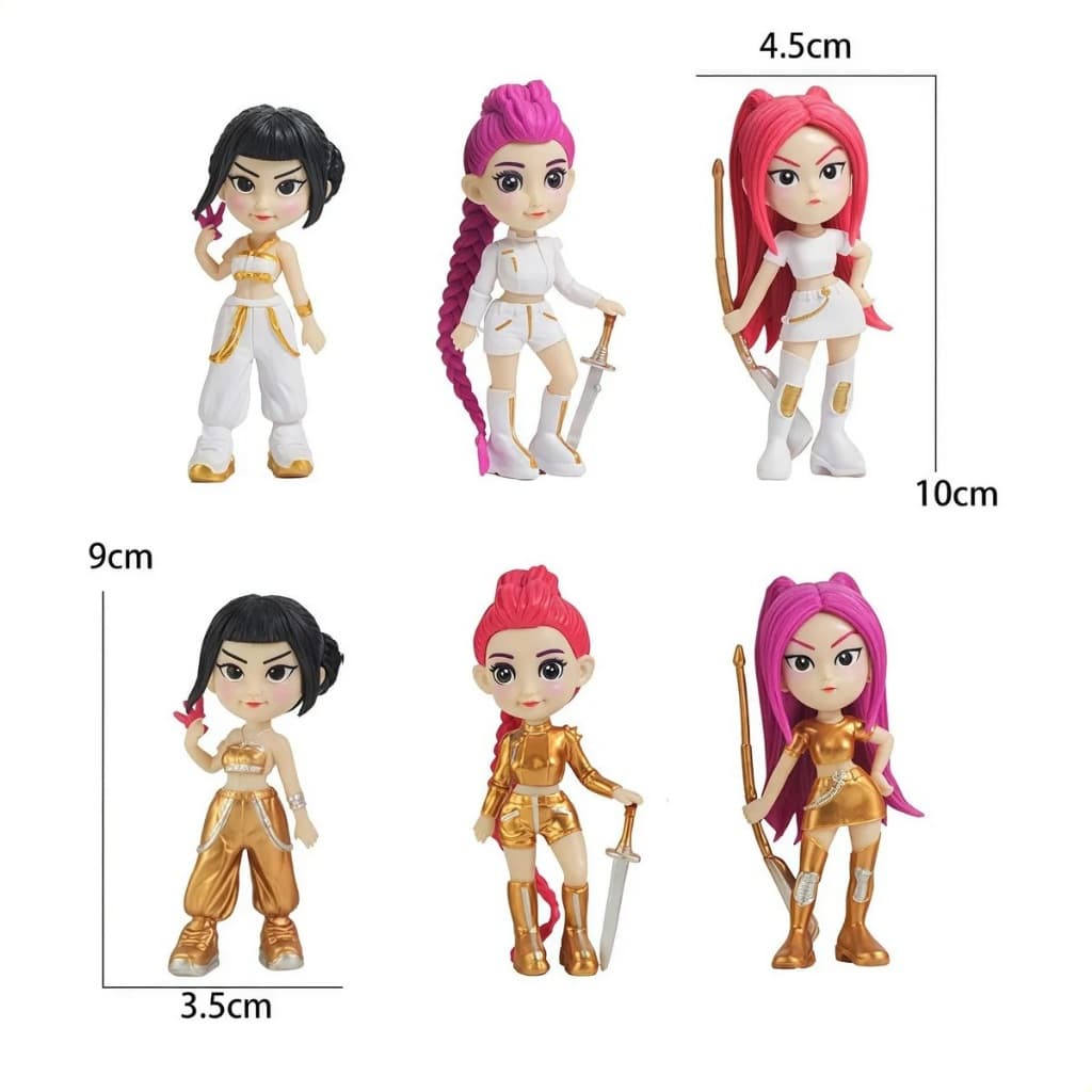 Bonecas Guerreiras do K-pop 10 cm