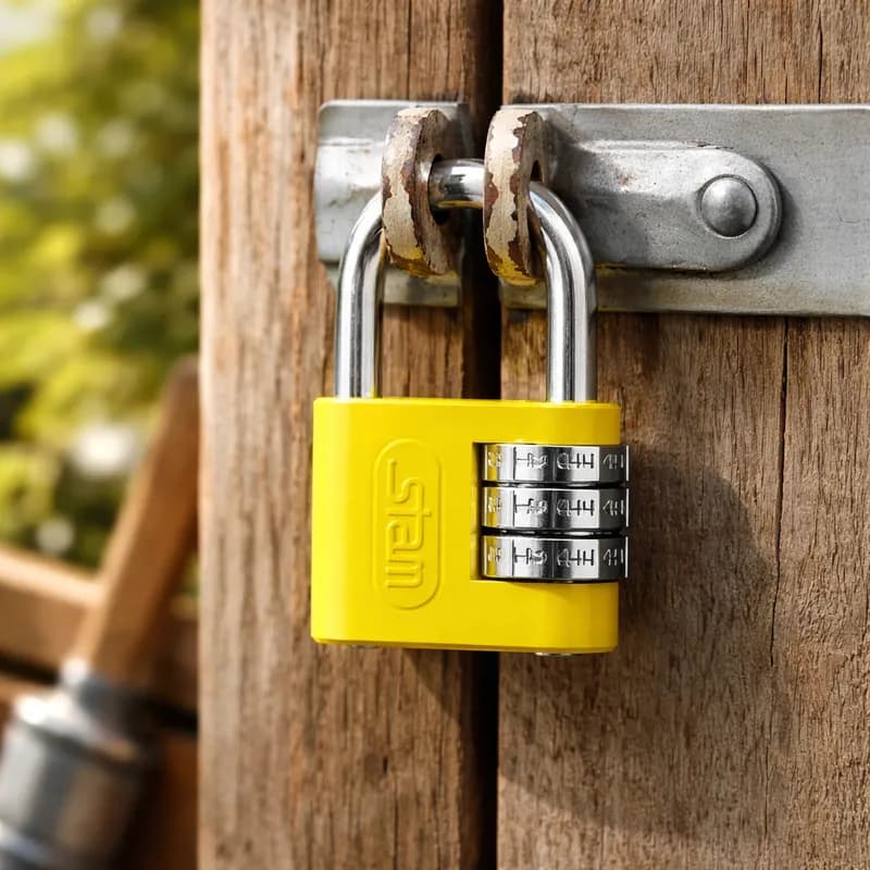 Cadeado Original Stam Segredo Numérico (Várias Cores) 25mm Mala, Mochilas, Armários, Bolsa