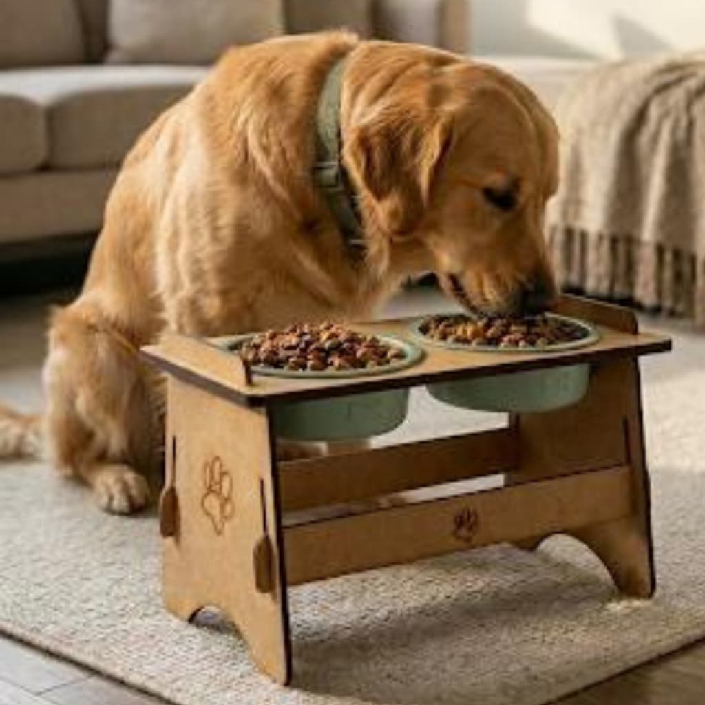 Comedouro  Bebedouro  Pet Suspenso Para Cães e Gatos Elevado Com TAMPAS