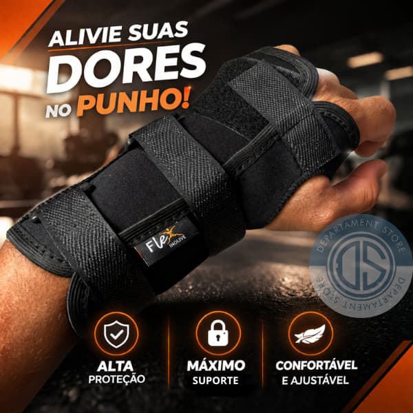 Imobilizador de punho e mão | Munhequeira com Tala bilateral ajustável |DEPARTAMENT STORE