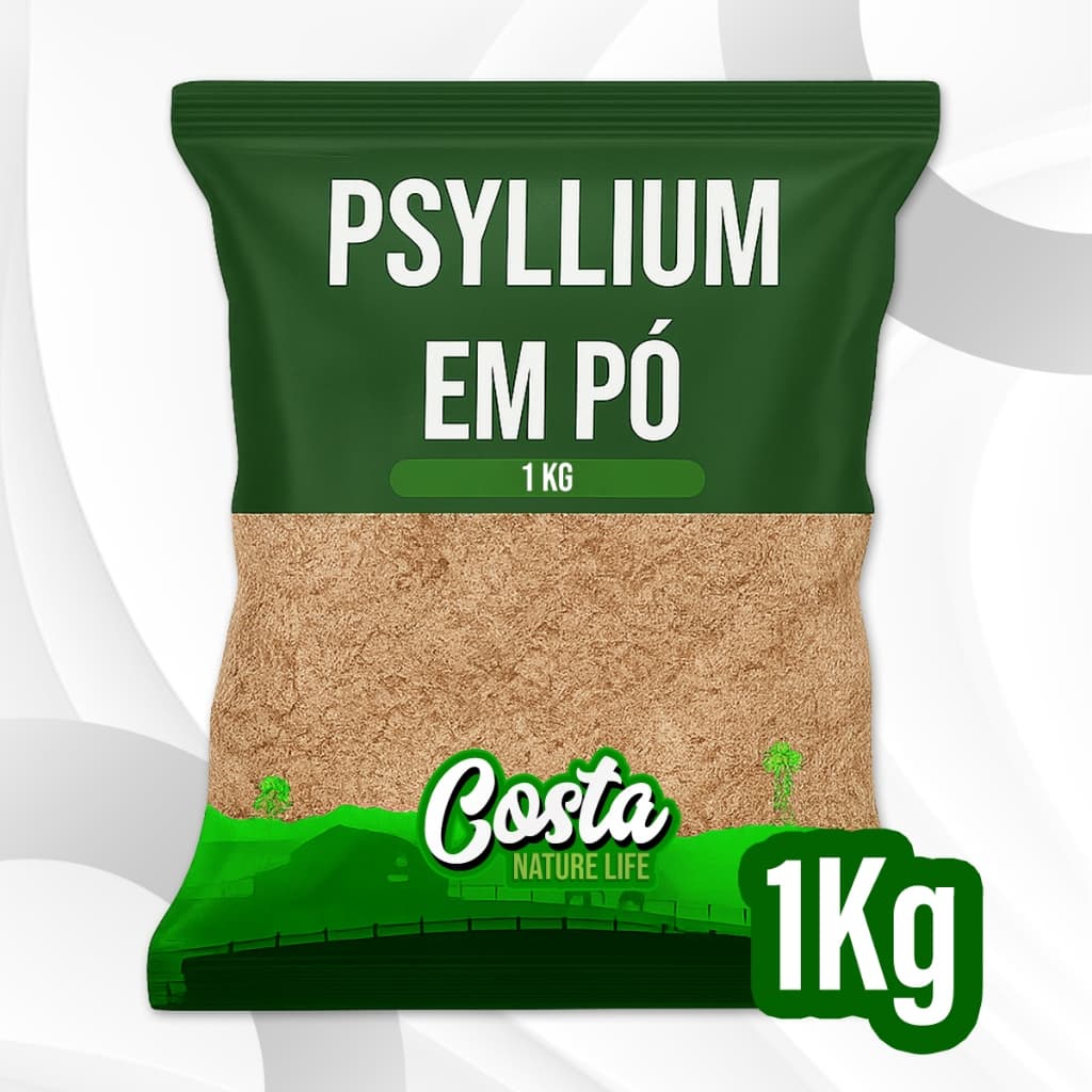 Psyllium em pó 100% Natural Rico em Fibra - Costa Nature Life