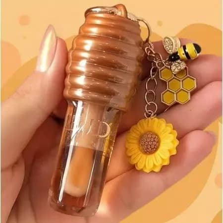 Gloss Labial Hidratante Mel Chaveiro Lua E Neve Lip Gloss