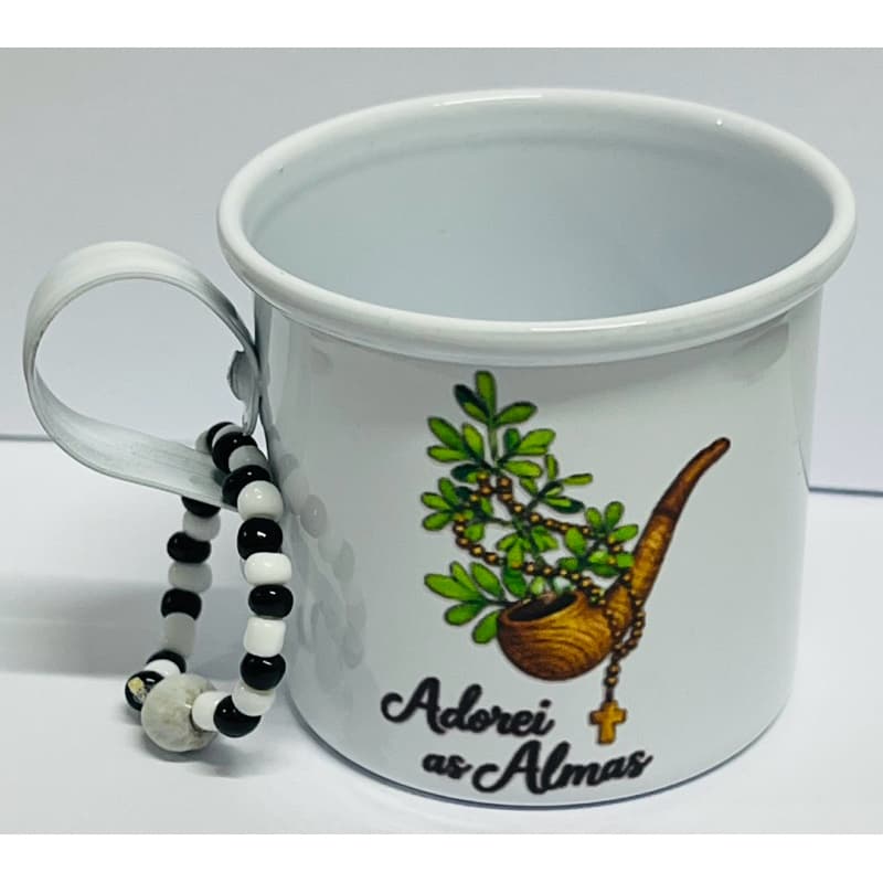 CANEQUINHA DE CAFÉ AGATÁ PRETOS VELHOS - UMBANDA CANDOMBLÉ ADOREI AS ALMAS