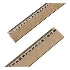 Régua Supertela 100 Cm MDF Com Pegador - 1 unidade