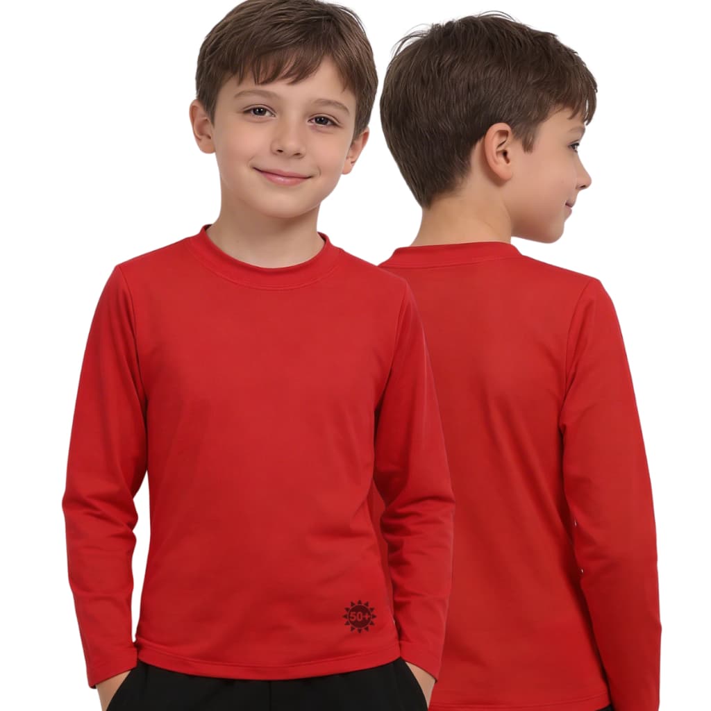 Camisa UV 50+ infantil/juvenil praia/piscina 1 ao 16 anos