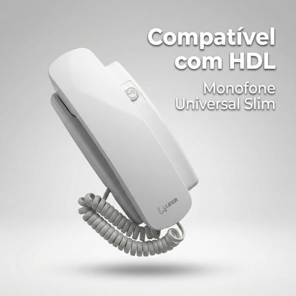 Extensão Interfone Monofone Universal Lider LR2015 Cobre Caixa 4x2 Reposição Modelos Intelbras HDL