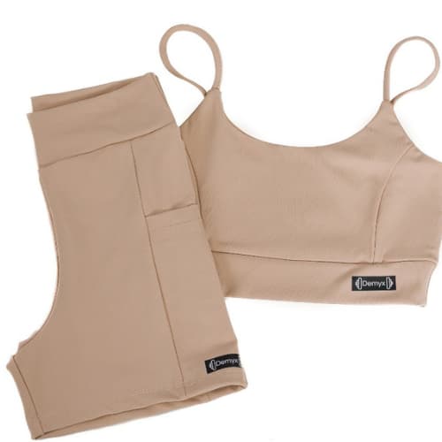 Conjunto Fitness Cintura Alta Compressão Abdomem Proteção UV