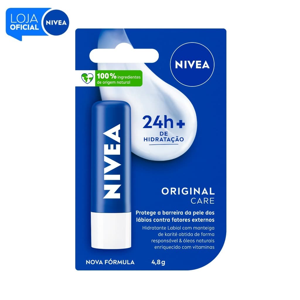 NIVEA Hidratante Labial Original Care 4,8g