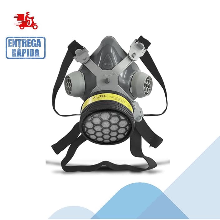Respirador  1/4 Facial  Mastt  ALLTEC  2001-VO/GA FILTRO CONTRA GASES, SOLVENTES, TINTAS E VERNIZES