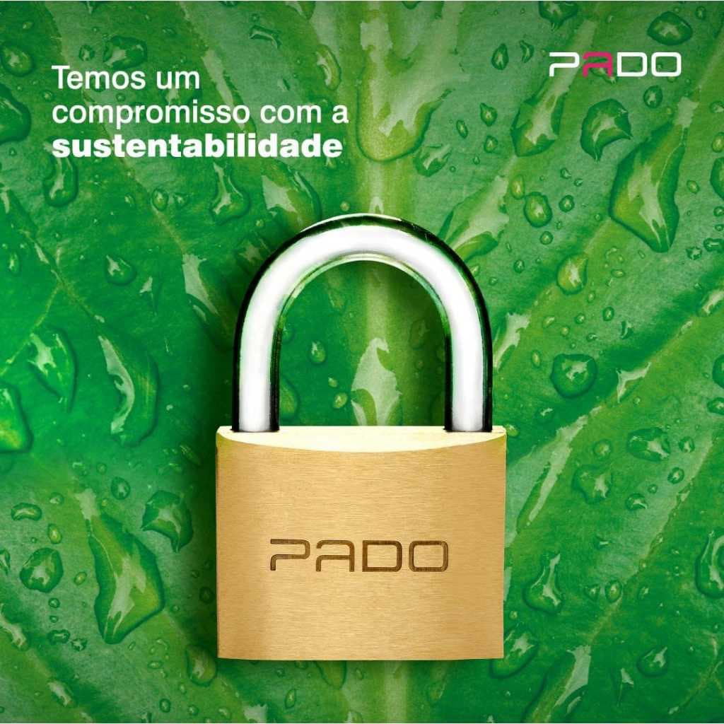 Cadeado Pado Original Resistente LT 20mm c/ 2 chaves Alta Qualidade Ideal para Armários Malas Bolsas