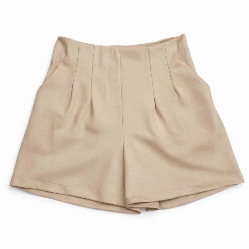 Short Femenino Alfaiataria Cintura Alta Com Bolso