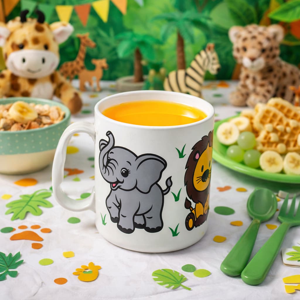 Canecas Plásticas 450ml Safari Kit Festa Infantil Decoração Lembrancinhas Temáticas  Aniversário