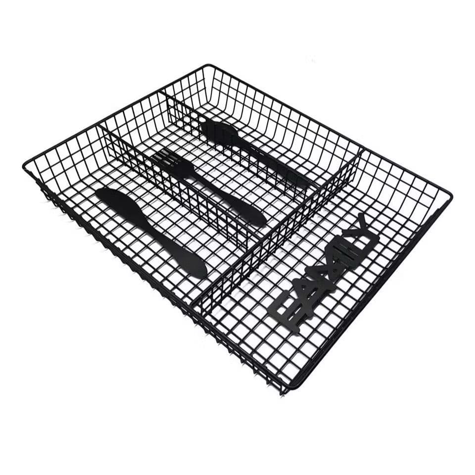 Porta Talheres Organizador De Gaveta De Cozinha Resistente Com 4 Divisórias Suporte Para Talher