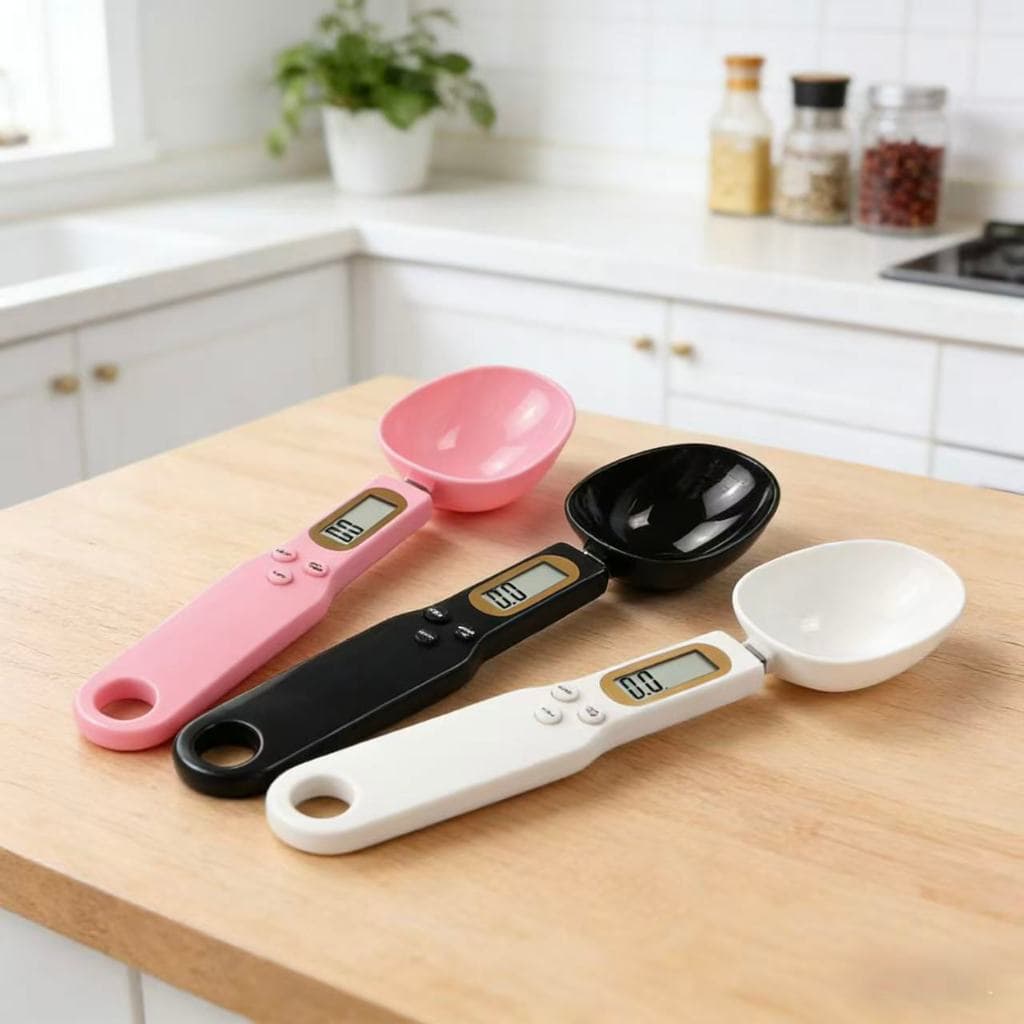 Colher Digital Medidora 500g Tela LCD Iluminada para Farinha e Líquidos