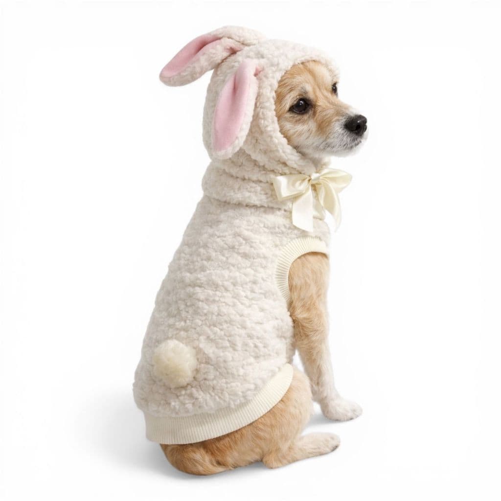 Fantasia Coelho Touca Pet Páscoa de Cachorro Gato Gorro