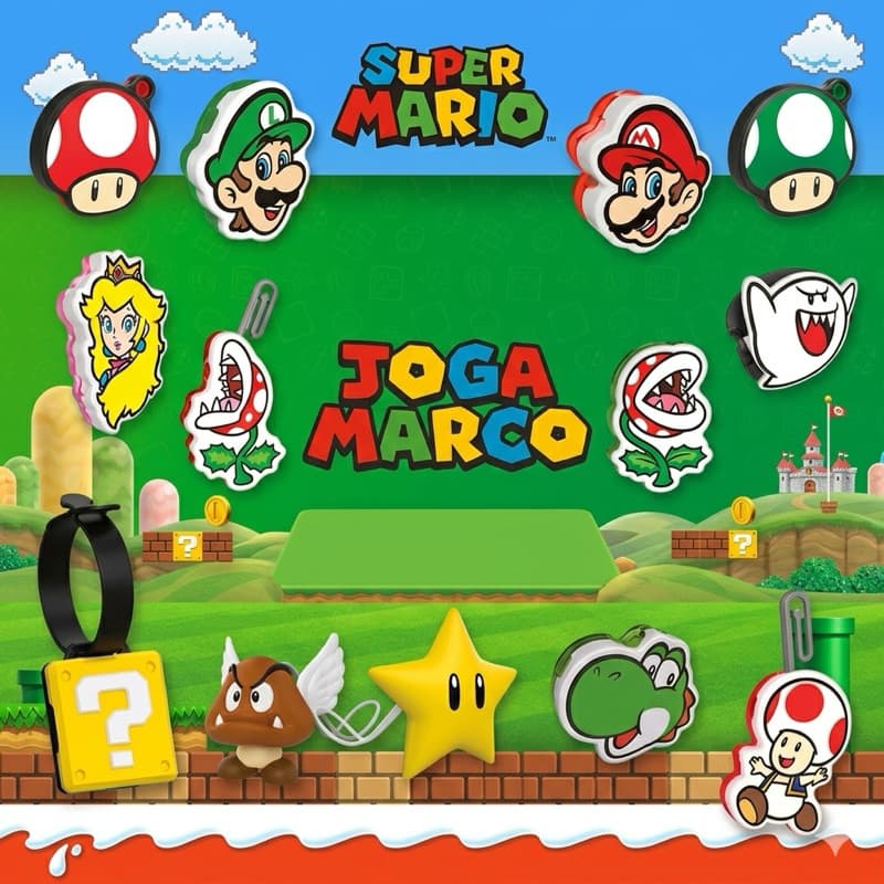 🎮✨ Brinquedos Kinder Joy Super Mario – Edição Limitada para Colecionadores! 🍄⭐