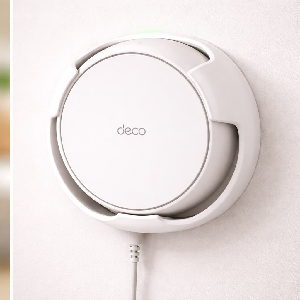 Suporte de parede TP Link Compativel com Deco B22 e B25 acompanha parafusos l Organização l casa organizada