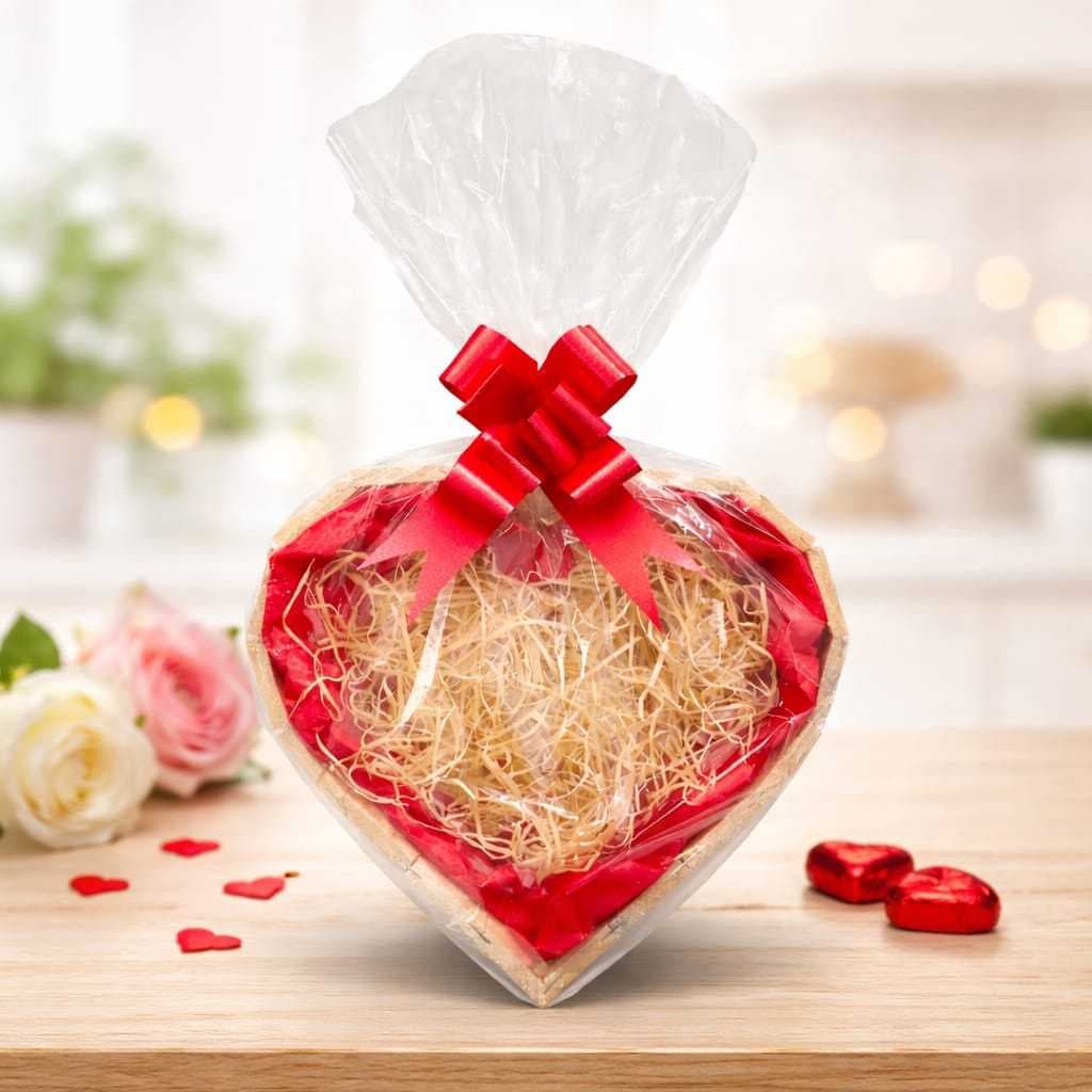 Cesta de Madeira Coração Monte você Mesmo Kit Embalagem Para Presente dia dos Pai Dia dos Namorados Namorada Mãe