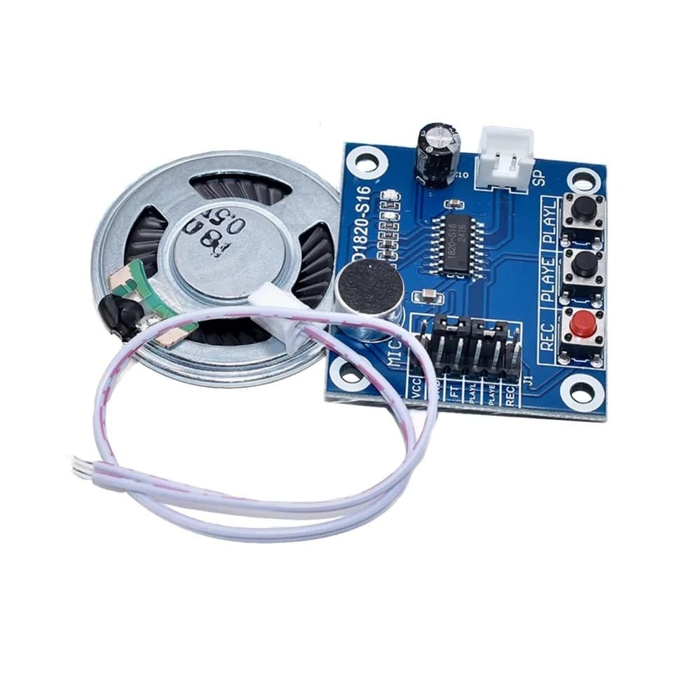 Modulo Gravador de Voz e Player ISD1820 com Alto-Falante