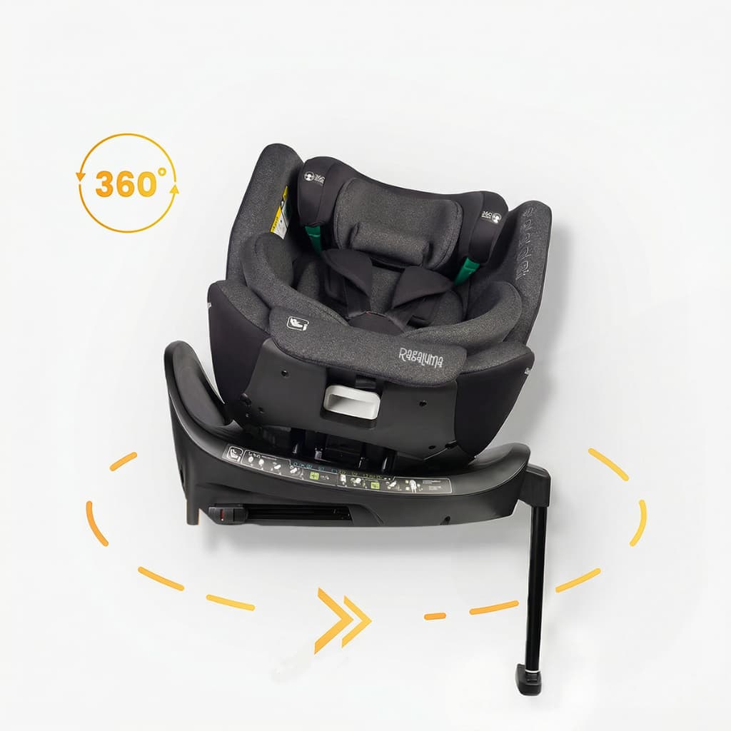 CADEIRA DE CARRO BEBE ISOFIX 360 GRAUS COM ANCORA FRONTAL DE 0 A 12 ANOS GIO CONFORT MAX RAGALUMA