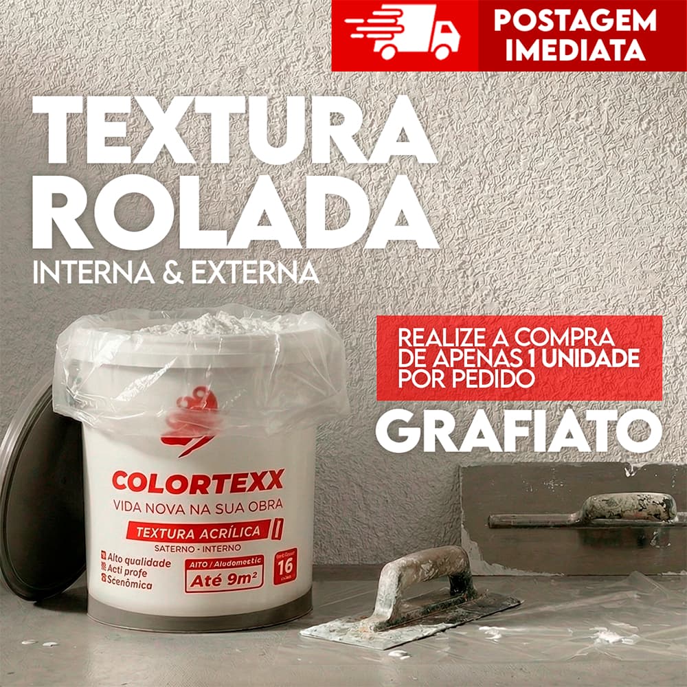 Textura Riscada grafitexx Colortexx 21kg Premium barrica Branco Lavável Branco