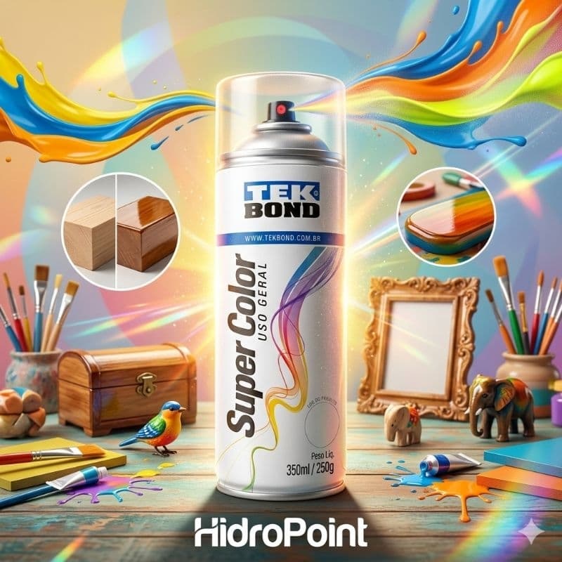 Spray Verniz Tek Bond Incolor Brilhante Artesanato Profissional Bijuterias Fotos Quadros