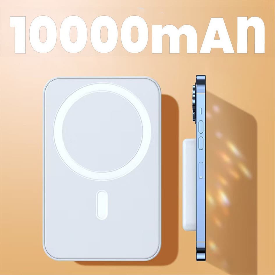 Carregador Portátil Indução para iPhone/Android Magsafe Apple Sem fio Bateria Carga10000mAh/3000mAh