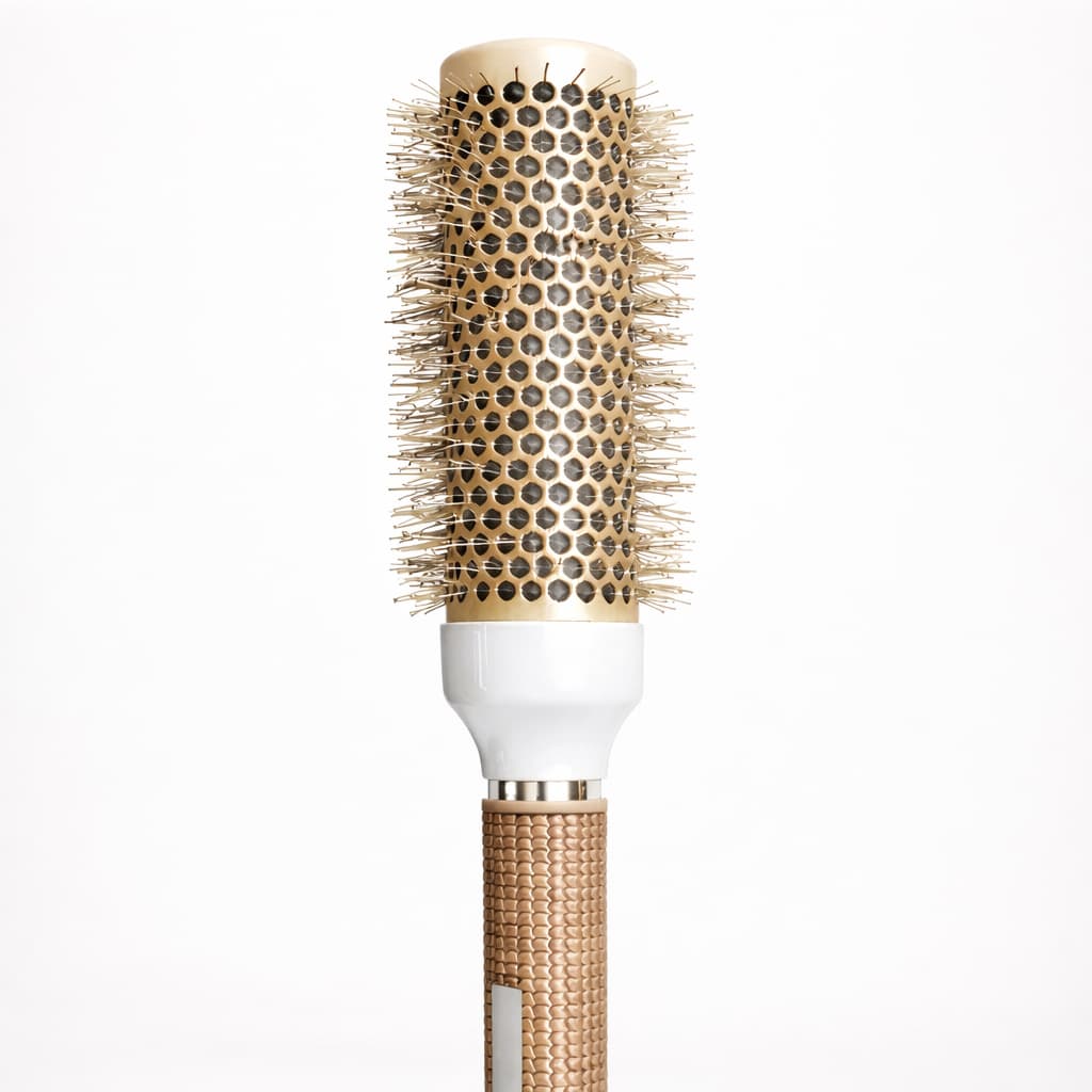 ESCOVA REDONDA PROFISSIONAL CERÂMICA ÍONS Anti Frizz Brilho