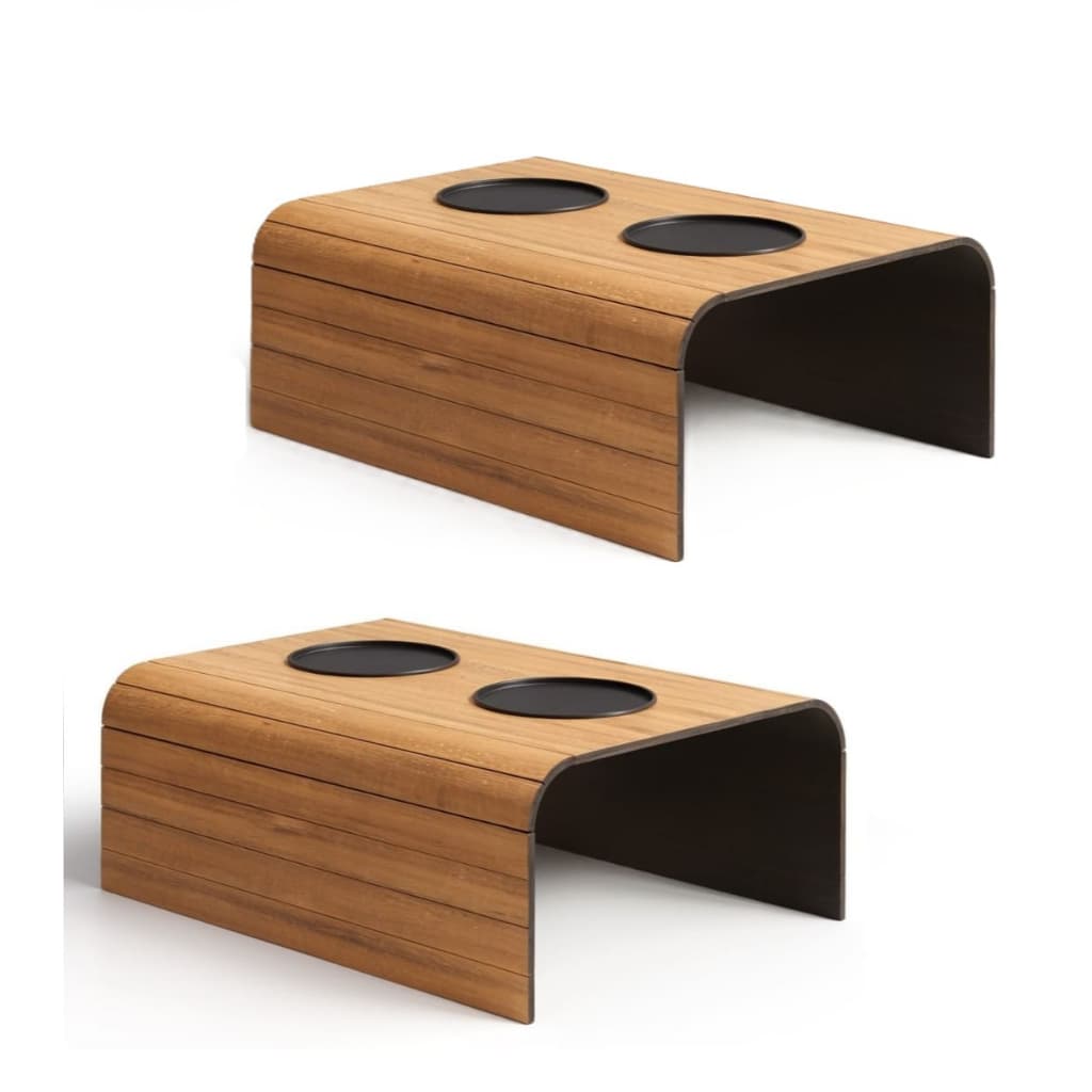 Kit com 2 unidades de apoio de copos flexível para sofá, esteira, porta copos