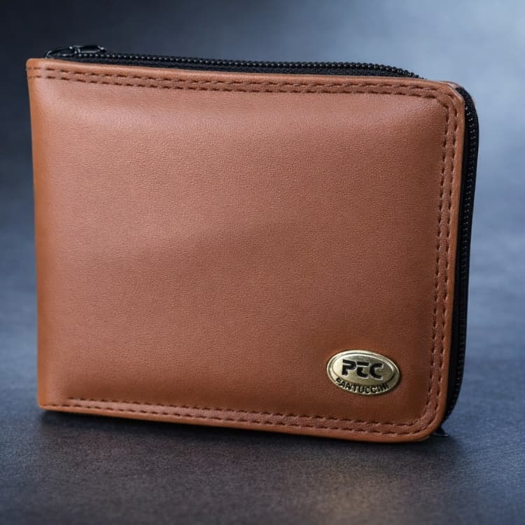 Carteira Grande Masculina Fecho De Zíper Pantuccini  Alta Qualidade | Promoção