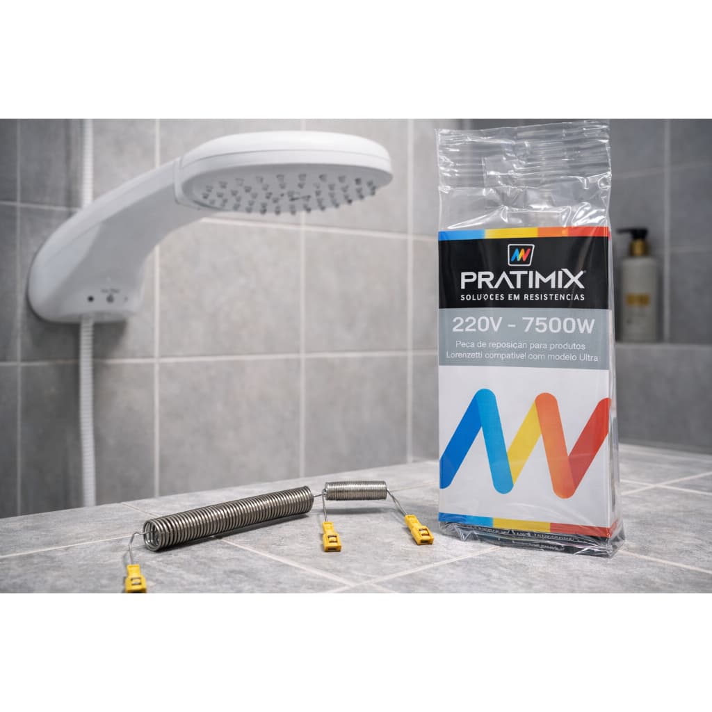 Resistência Similar Loren Shower 220V-7500W – Banho Quente e Confortável garantido Alta Eficiência