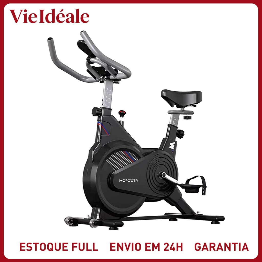 Bicicleta Ergométrica Compacta e Silenciosa - Bike Spinning para Apartamento, 150kg