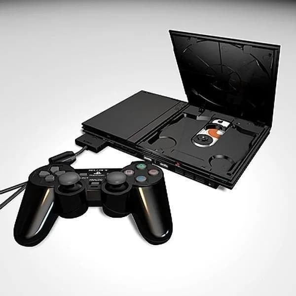 Compativel Console PS2 Slim Standard Charcoal black (Sem caixa) Original