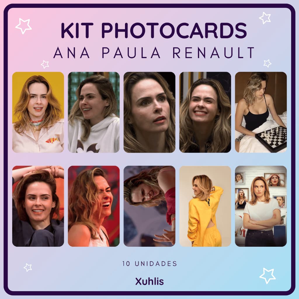 Kit 10 Photocards Ana Paula Renault (Meme/Ícone/BBB26) - Premium 260g