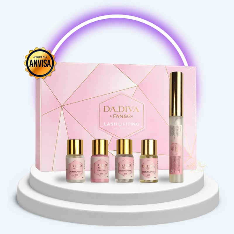 Kit Lash Lift Dadiva Gold Para Lifting De Cílios Série Ouro Levanta Cílios