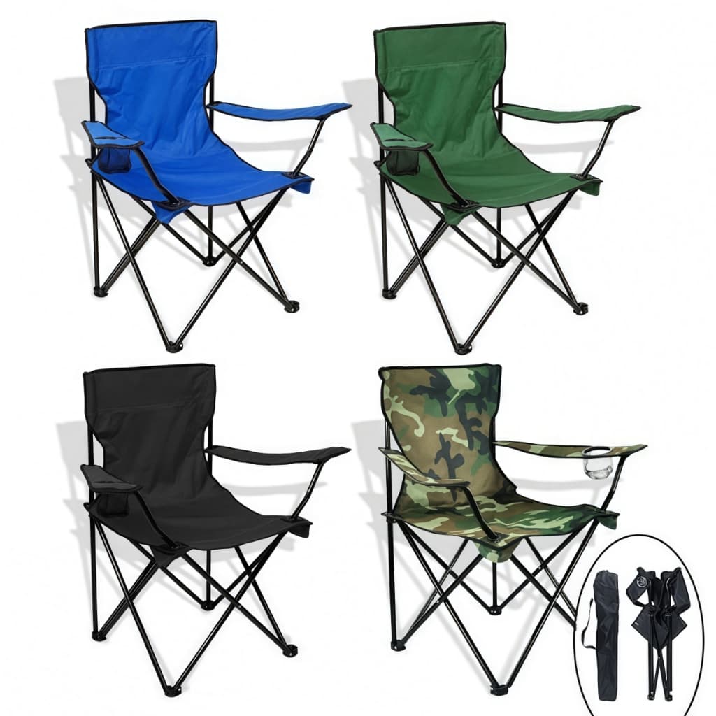 Cadeira Dobrável Para Acampamento E Pesca Ao Ar Livre