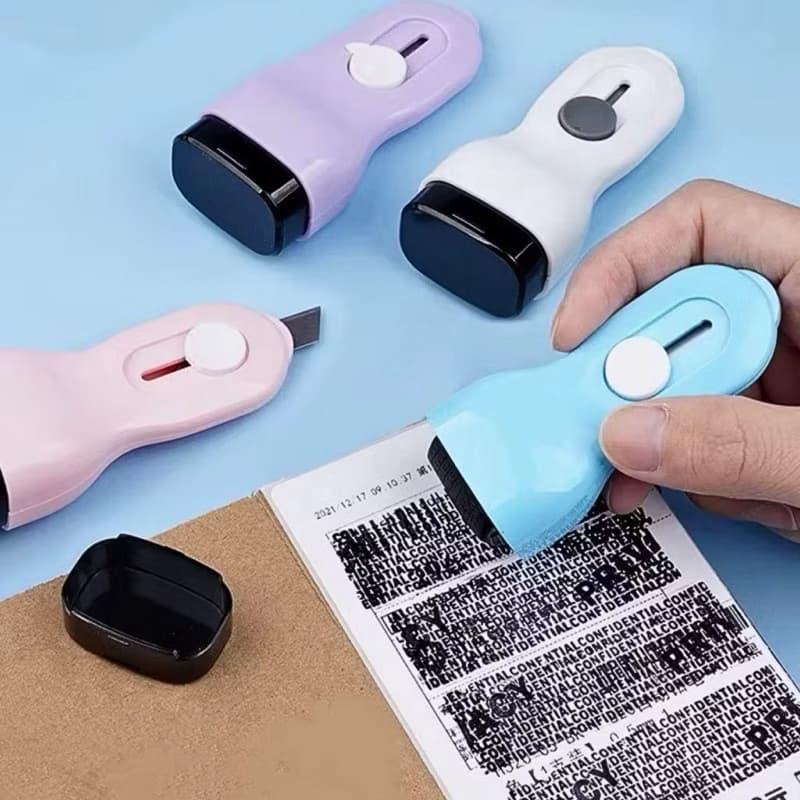 Selo de confidencialidade do rolo, privacidade pessoal, graffiti, artefato de faca multifuncional-envio imediato