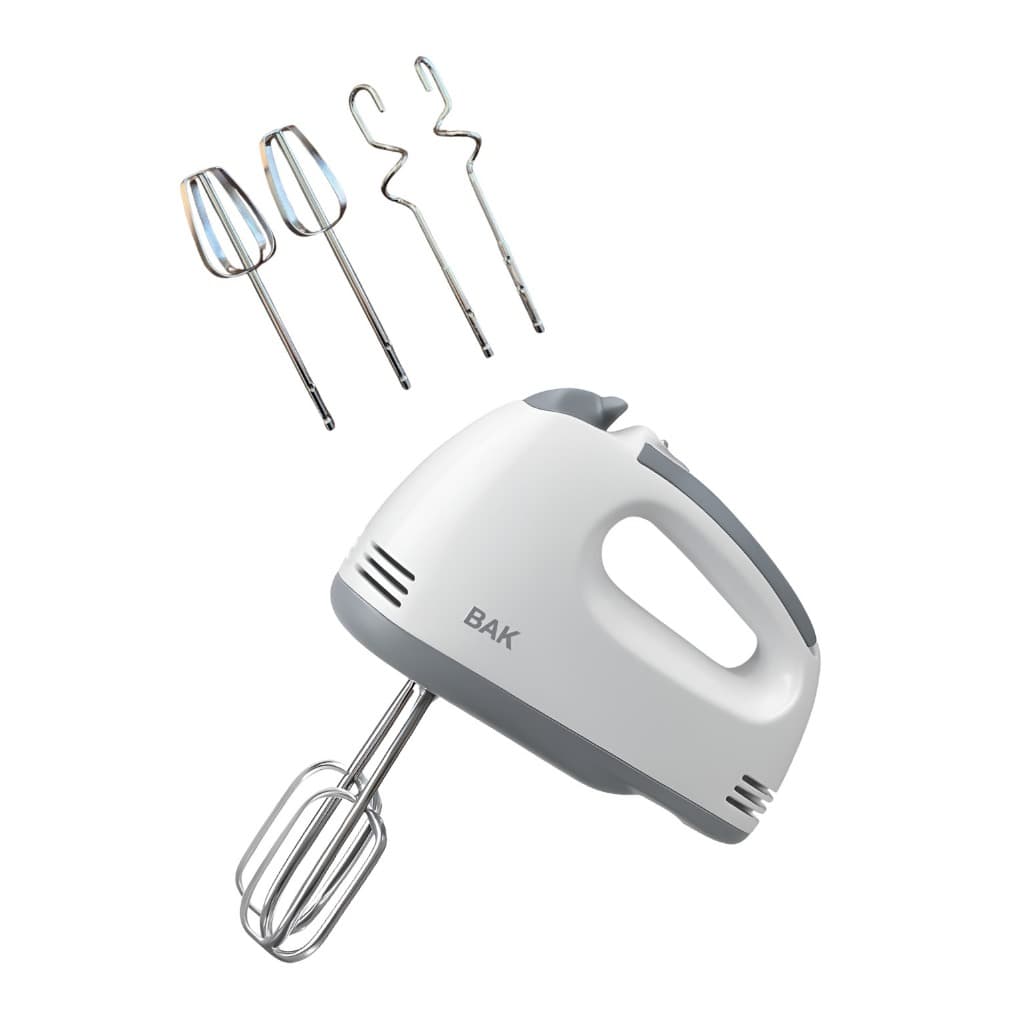 Batedeira De Mão 2 Em 1 Elétrica 300w 5 Velocidades Bak