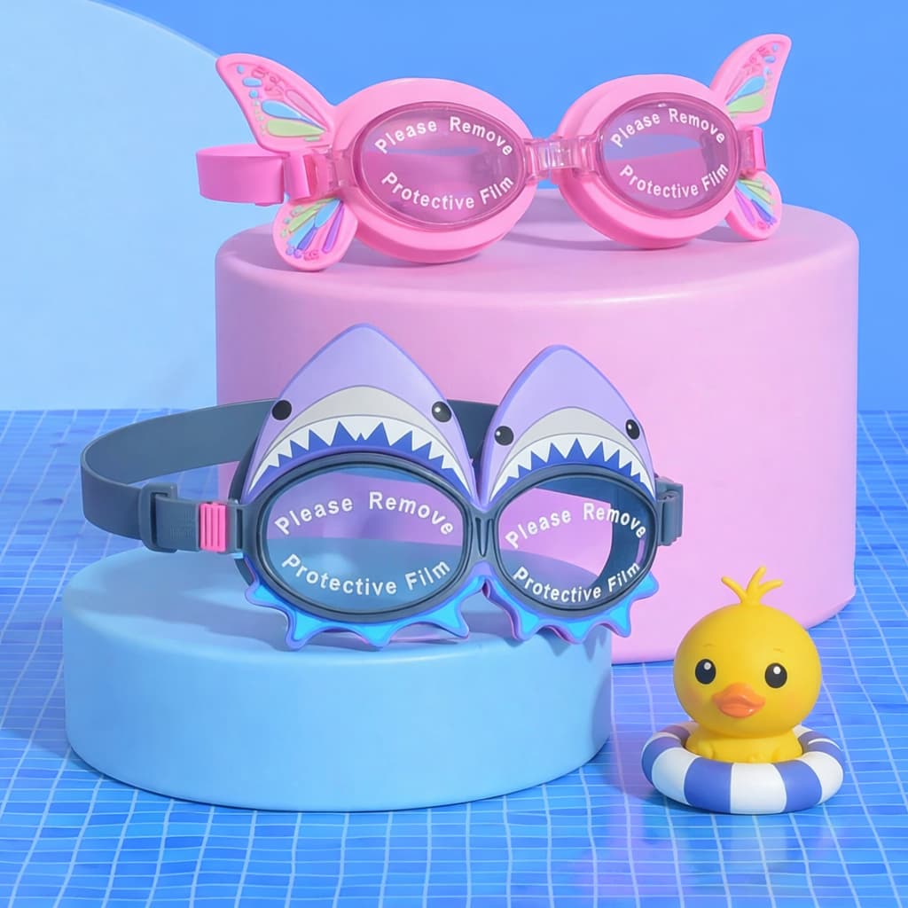 Oculos de natação piscina infantil de silicone