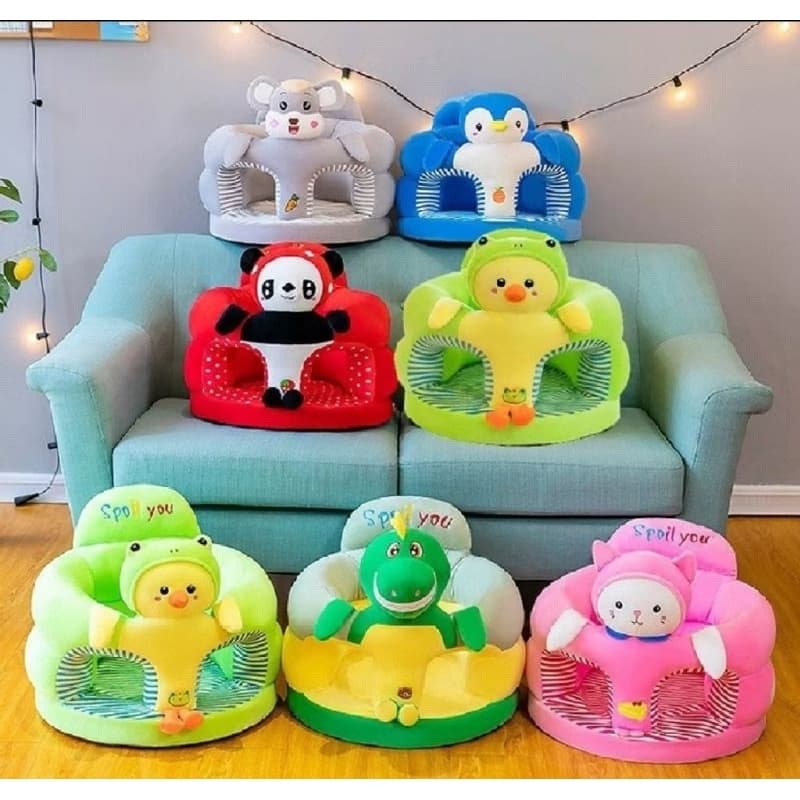 Almofada puff  Infantil de Apoio para Bebê manter a Postura Com Enchimento Almofada Senta Bebê