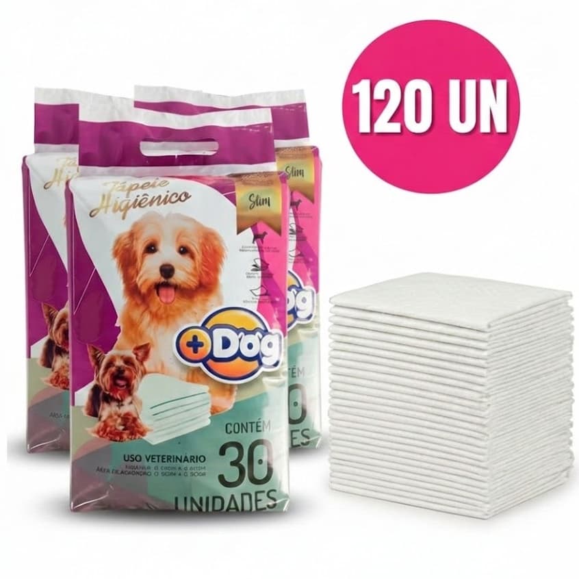 Tapete Higiênico Para Cães Mais Dog Pet 120 Unidades 60x60cm