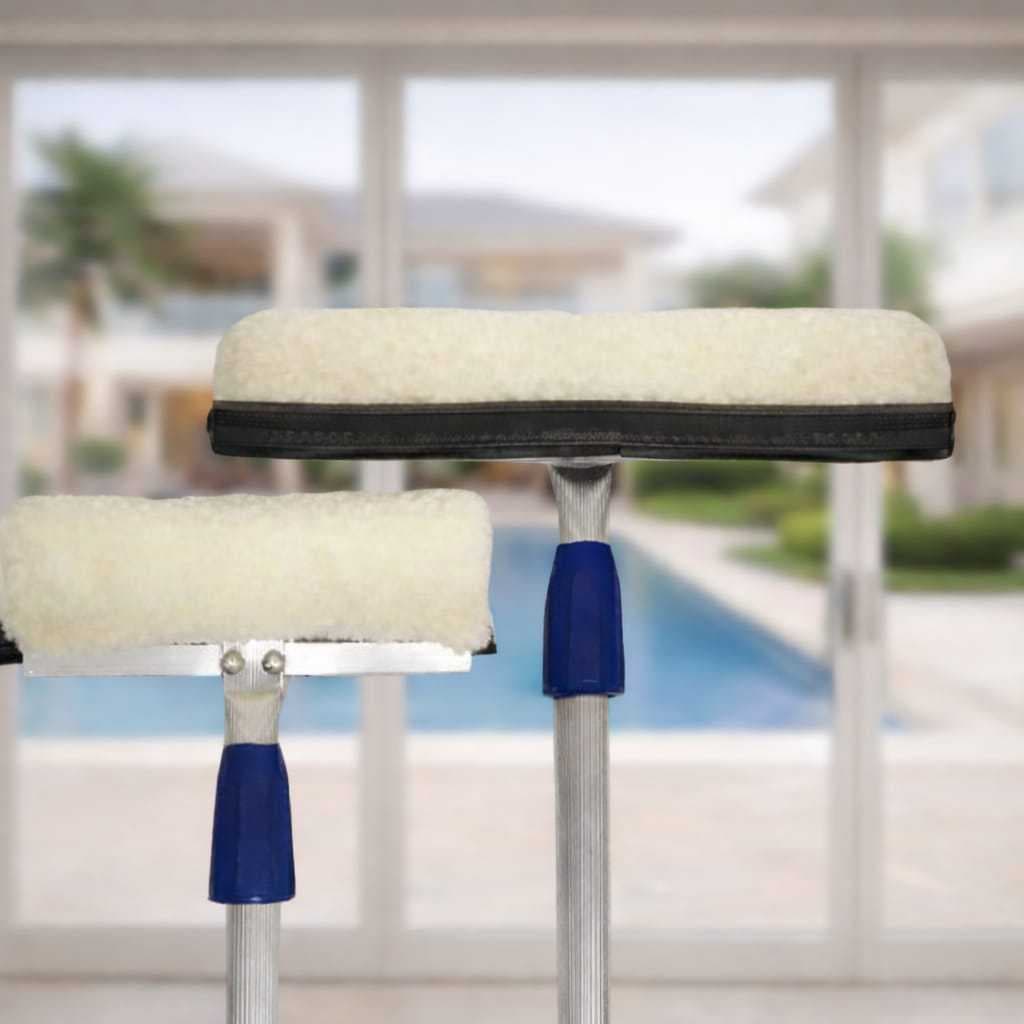 RODO LIMPA VIDRO 35CM COM CABO ALUMINIO EXTENSOR TELESCOPIO 6 METROS